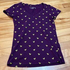 Twik golden bird purple t shirt